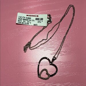 Silver Heart Pendant Necklace